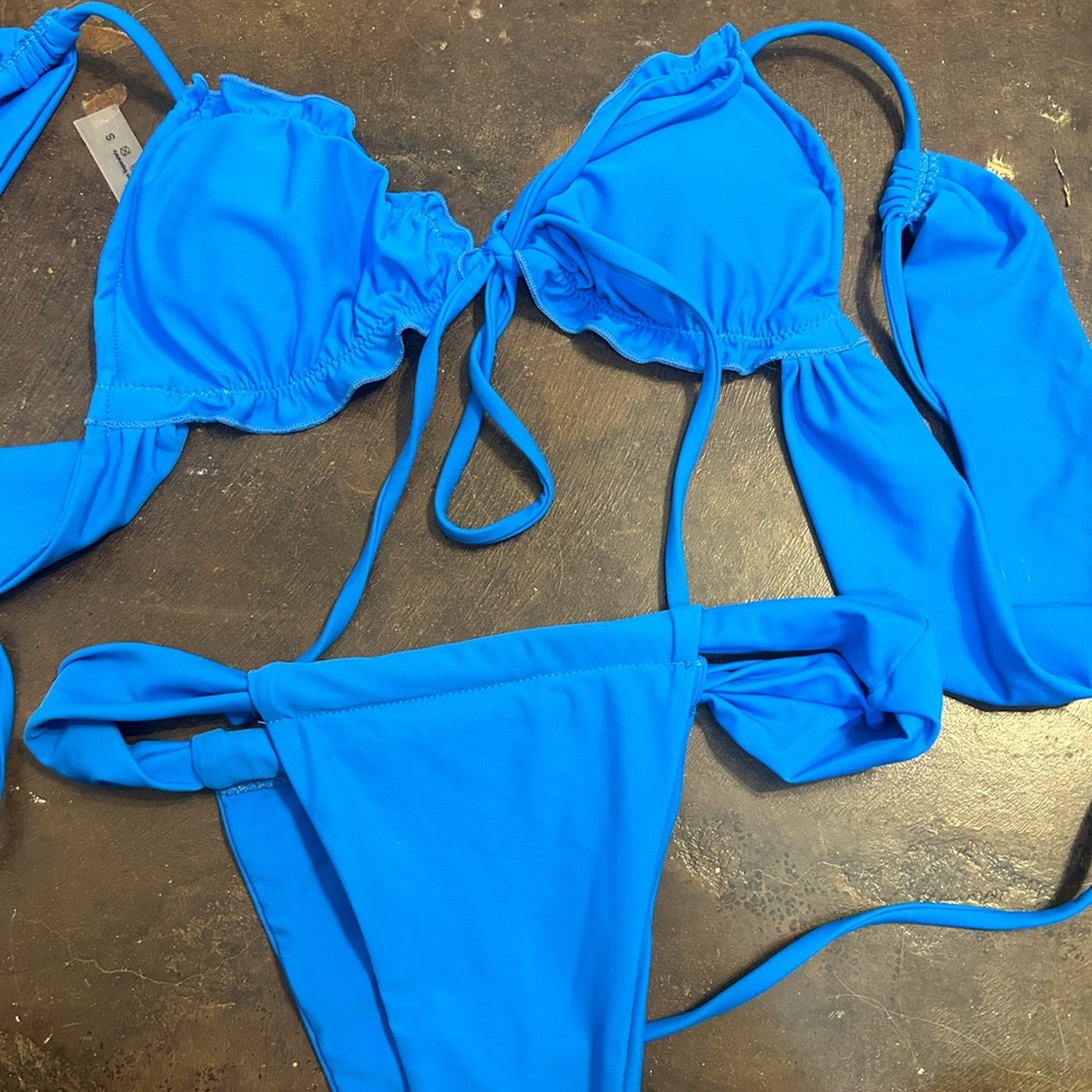Red white and blue bikini lot